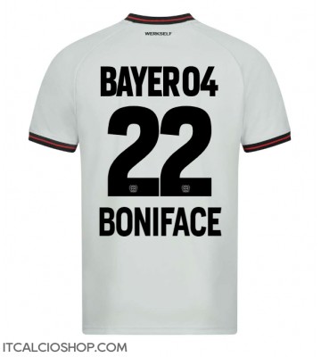 Bayer Leverkusen Victor Boniface #22 Seconda Maglia 2023-24 Manica Corta